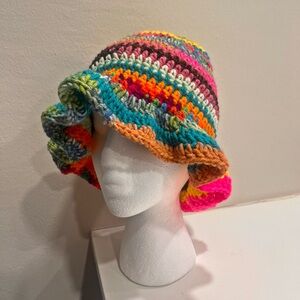 Scrappy Crochet Bucket Hat